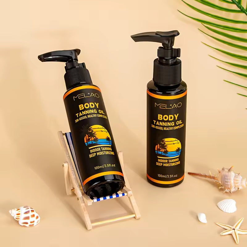 MELAO Tanning Oil Djupare och snabbare solbränna